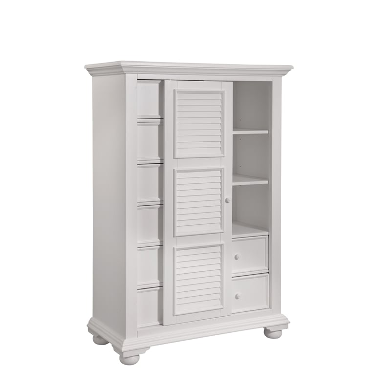 Pemberly Row Modern / Contemporary White Wood Gentleman's Chest