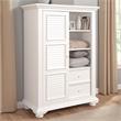 Pemberly Row Modern / Contemporary White Wood Gentleman's Chest
