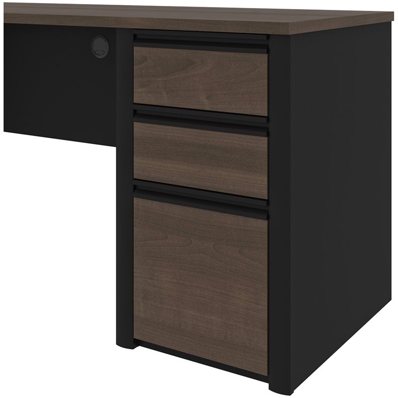 Pemberly Row 3 Drawer Add On File Cabinet in Antigua and Black