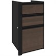 Pemberly Row 3 Drawer Add On File Cabinet in Antigua and Black