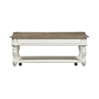 Pemberly Row Modern / Contemporary Magnolia Lift Top Cocktail Table