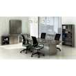 Pemberly Row Modern / Contemporary 8' Conference Table in Gray Steel