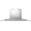Pemberly Row 380 CFM Ducted Wall Mount Stainless Steel Range Hood - Silver