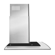 Pemberly Row 380 CFM Ducted Wall Mount Range Hood Kitchen Hood - Stainless Steel