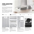 Pemberly Row 380 CFM Ducted Wall Mount Range Hood Kitchen Hood - Stainless Steel