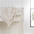 Pemberly Row Twin over Twin Wood Stackable Slat Bunk Bed in White