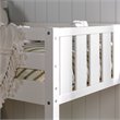 Pemberly Row Twin over Twin Wood Stackable Slat Bunk Bed in White