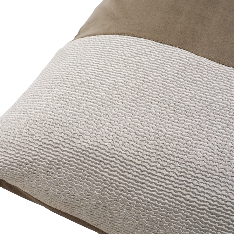 Pemberley Row Polyester Jacquard Patina Gray/Tan Comforter Set Modern King 110
