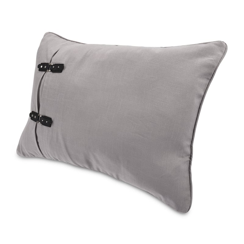 Pemberly Row 7-piece Linen Blend Fabric Queen Duvet Set - Gray