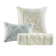 Pemberly Row 7-Piece Polyester Polyoni Comforter Set w/ Pleats in Green