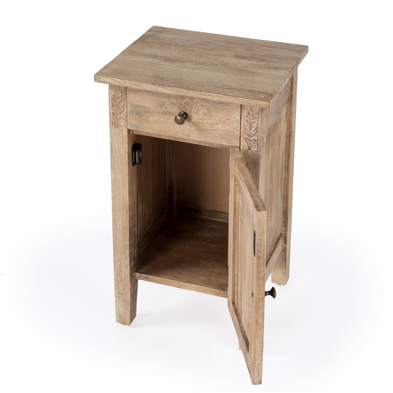 Pemberly Row Modern / Contemporary Solid Wood End Table - Natural