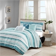 Pemberly Row 6-Piece Quilted Microfiber Coverlet Set in Blue