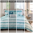 Pemberly Row 6-Piece Quilted Microfiber Coverlet Set in Blue