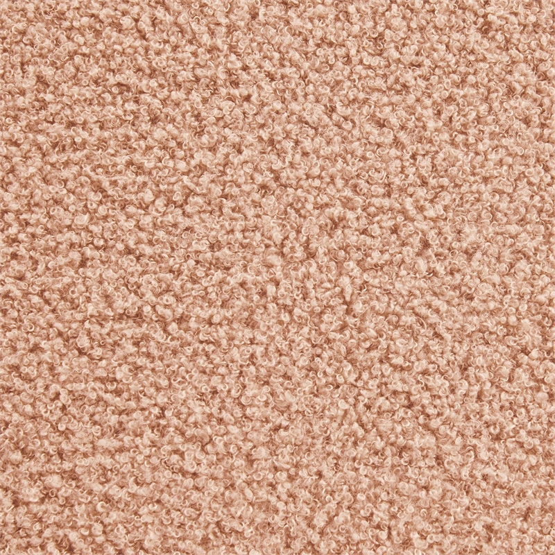 Pemberly Row Contemporary Rectangle Sherpa Storage Ottoman in Tan
