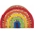 Pemberly Row Rainbow Wicker Basket Storage Natural & Woven Water Hyacinth