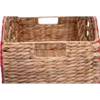 Pemberly Row Rainbow Wicker Basket Storage Natural & Woven Water Hyacinth