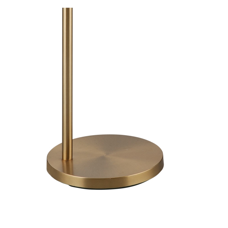 Pemberly Row Contemporary Transitional Floor Lamp in Gold Metal