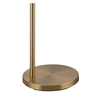 Pemberly Row Contemporary Transitional Floor Lamp in Gold Metal