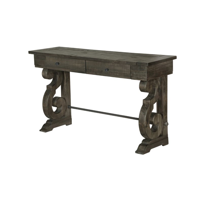 Pemberly Row Modern / Contemporary Console Table in Peppercorn