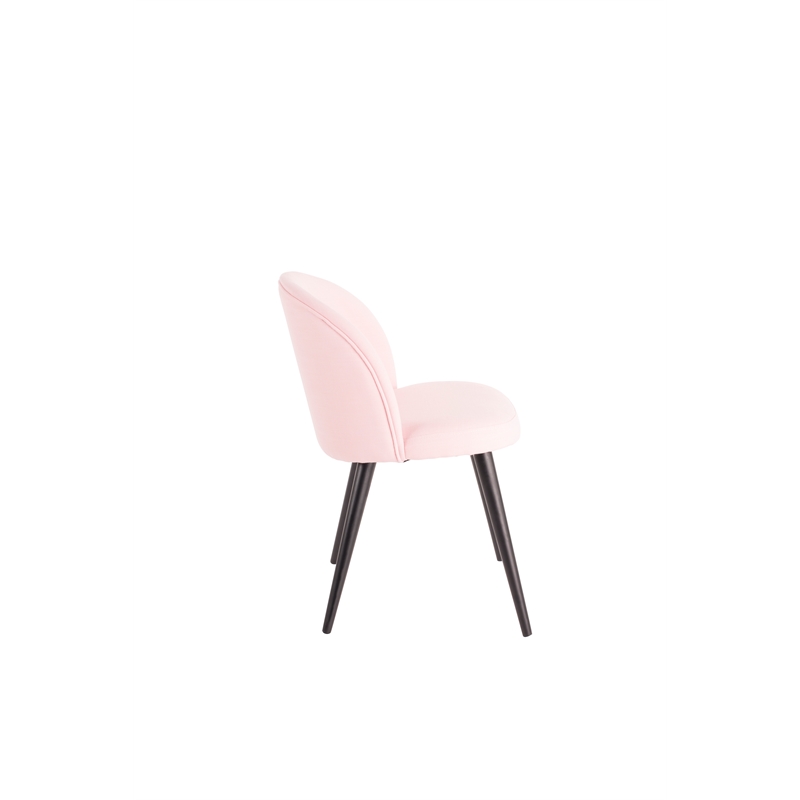Pemberly Row Modern / Contemporary Vanity Chair in French Pink