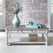 Pemberly Row Magnolia Manor White 3 Piece Set (1-Cocktail 2-End Tables)