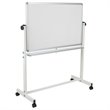 Pemberley Row Aluminum Natural White Reversible Cork Whiteboard Rectangular Self-Healing 55