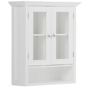Pemberly Row 28&quot H x 23.6&quot W Double Door Wall Bath Cabinet in Pure White