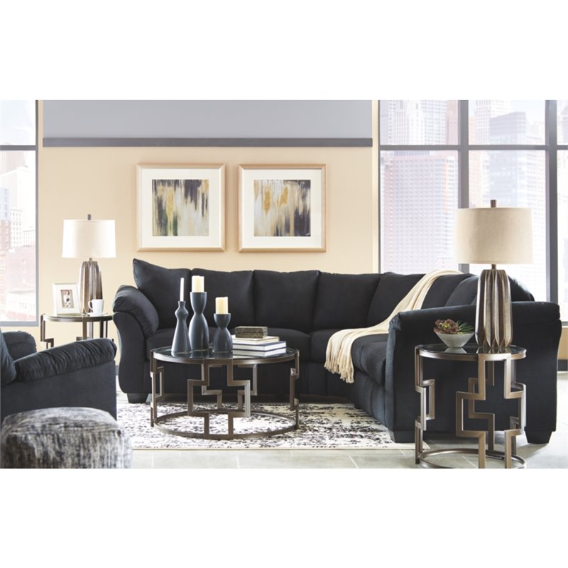 Pemberly Row Contemporary Transitional Rocker Recliner in Black
