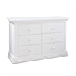 Pemberly Row Contemporary Transitional 6-Drawers Double Dresser in White