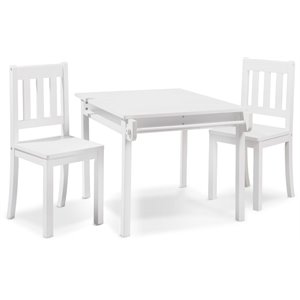 Pemberly Row Modern / Contemporary Table and Chair Set in White