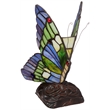 Pemberly Row 3 Tiffany-style 1 Light Butterfly Accent Table Lamp 10