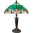Pemberly Row Modern Tiffany-style 2 Light Table Lamp 16