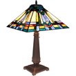 Pemberly Row Tiffany-style 2 Light Mission Table Lamp 16
