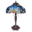 Pemberly Row Tiffany-style 2 Light Dragonfly Table Lamp 17