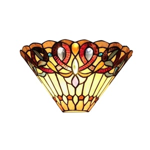 Pemberly Row Modern Tiffany-style 1 Light Wall Sconce 12&quot Wide