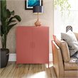 Pemberly Row 2 Door Metal Locker Storage Cabinet in Terracotta