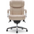 Pemberly Row Modern Quilted Fabric Executive Office Chair Cream