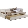 Pemberly Row Solid Wood Twin Daybed and Trundle Set in White