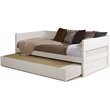 Pemberly Row Solid Wood Twin Daybed and Trundle Set in White