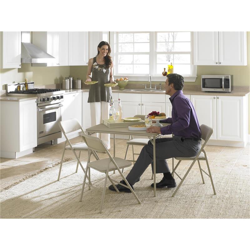 Pemberly Row 5-Piece Folding Dining Set with 34