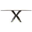 Pemberly Row 60'' Clear Square Glass Dining Table Stainless Steel Base