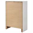 Pemberley Row MDF White Chest Rectangular Glittering Stripes 51.5