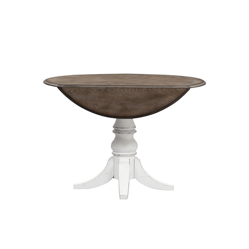Pemberly Row Modern / Contemporary Magnolia Manor Drop Leaf Table