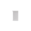Pemberly Row Mahogany Wood Bookcase 5 Doors 3 Drawers in Classic White