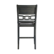 Pemberly Row Contemporary Counter Height Side Chair Set in Gray