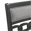 Pemberly Row Contemporary Counter Height Side Chair Set in Gray