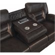 Pemberly Row 3-piece Faux Leather Upholstered Motion Living Room Set Brown