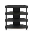 Pemberly Row Engineered Wood 4-Tier Petite TV Stand for TV up to 25