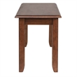 Pemberly Row Modern 42-in Dining Bench Amish Brown Solid Wood