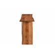 Pemberly Row Modern Live Edge Solid Wood Console Table in Brown